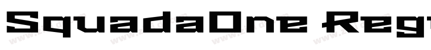 SquadaOne Regular字体转换